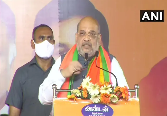 UNION HOME MINISTER AMIT SHAH ELECTION CAMPAIGN AT NELLAI DISTRICT 